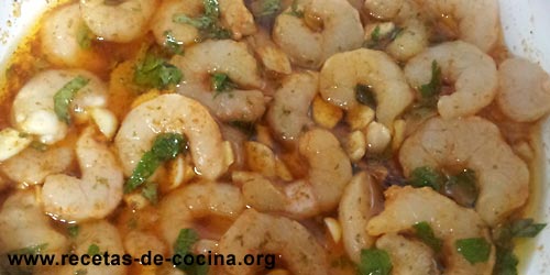 Recetas de gambas al Pil Pil